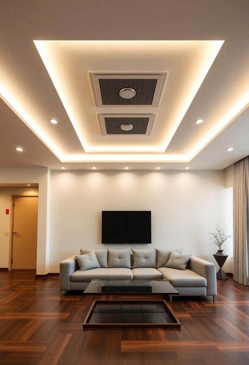 Genius 2-Fan False Ceiling Design Ideas: Innovative False Ceiling Designs for Cool Interiors