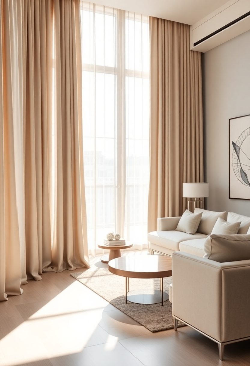 Luxury Curtain Design Ideas: Understated Neutral Tone Options