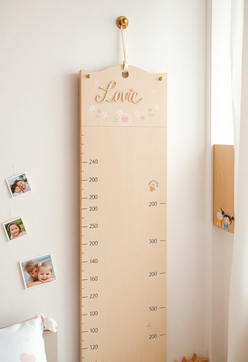 DIY Kids Room Decor Ideas: Personalized Growth Charts