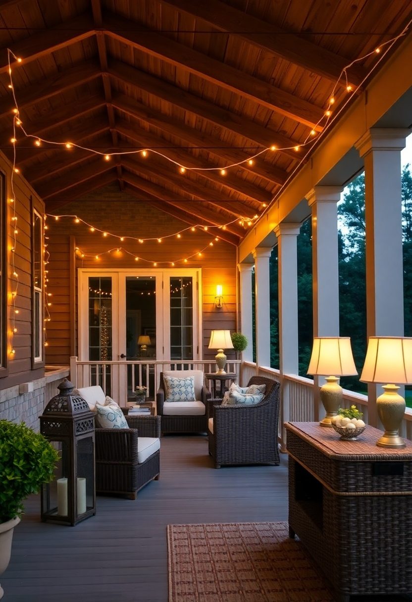 Spring Porch Decor Ideas: Outdoor Lighting Makeover