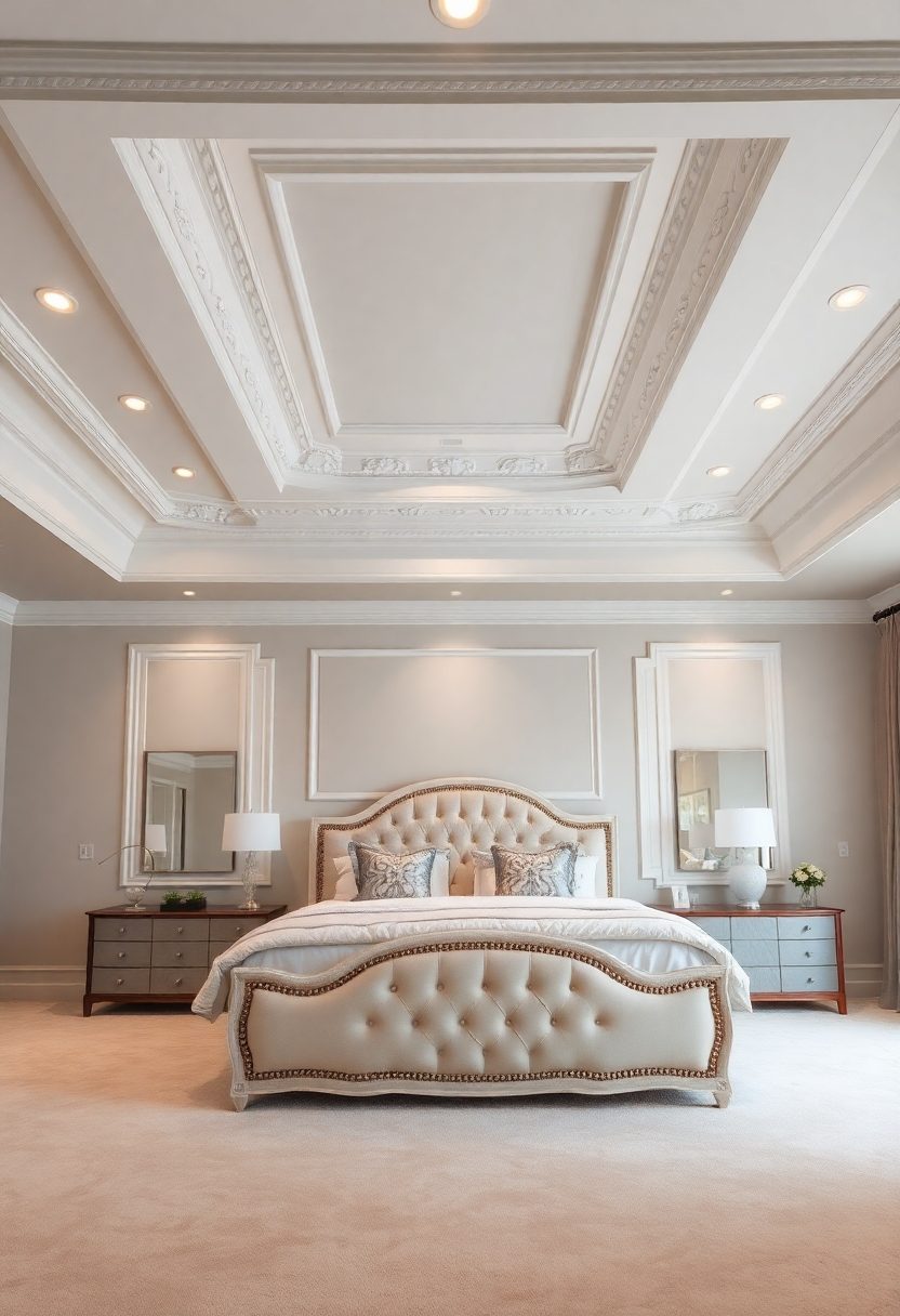 Bedrooms False Ceiling Design Ideas: Elegant Tray Ceilings for Master Bedrooms