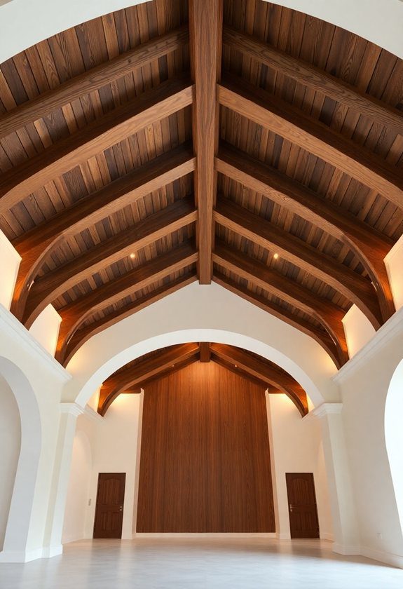 Wooden Ceiling Designs: Wooden Groin Vault Ceiling Options