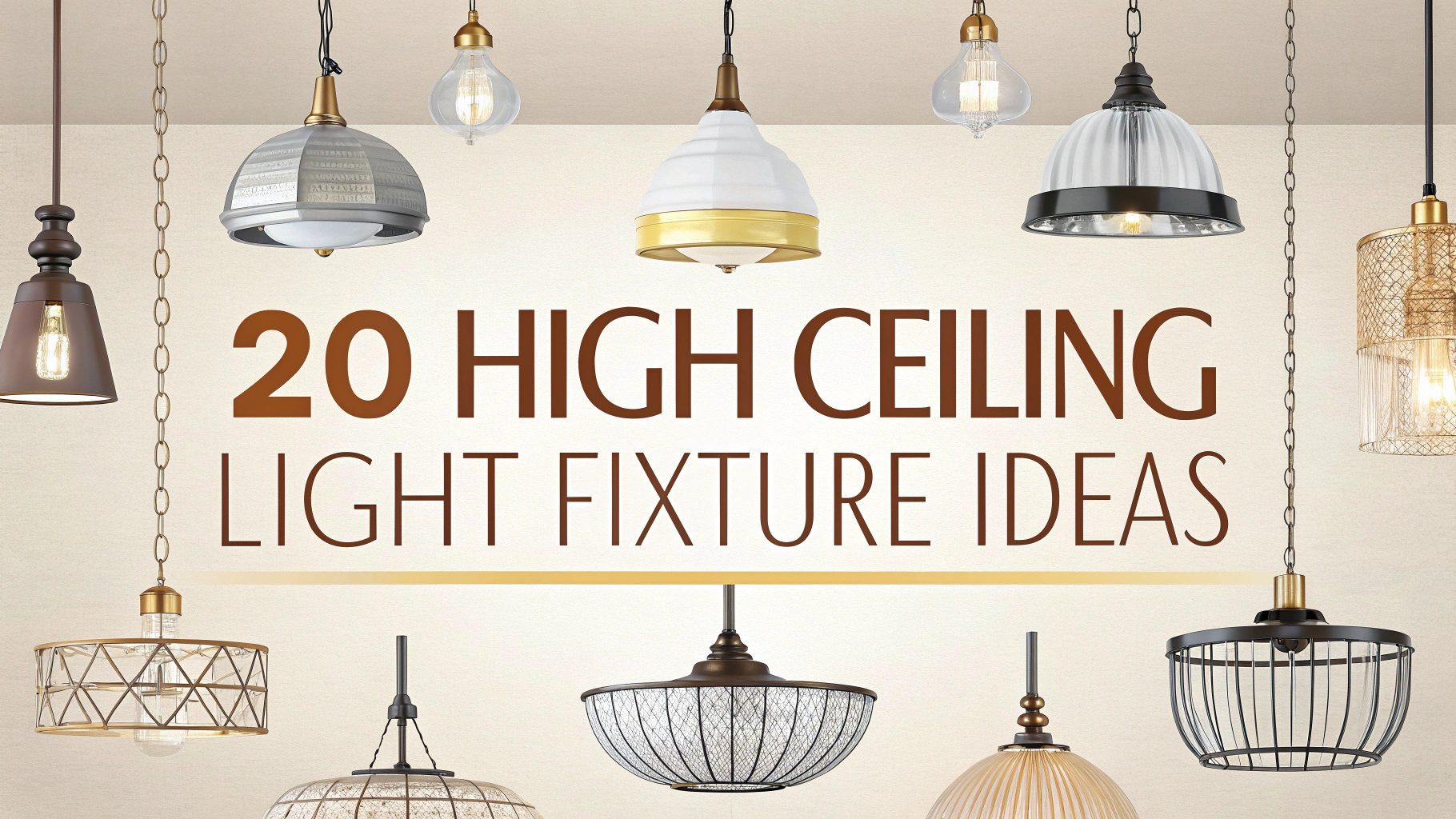 High Ceiling Light Fixture Ideas