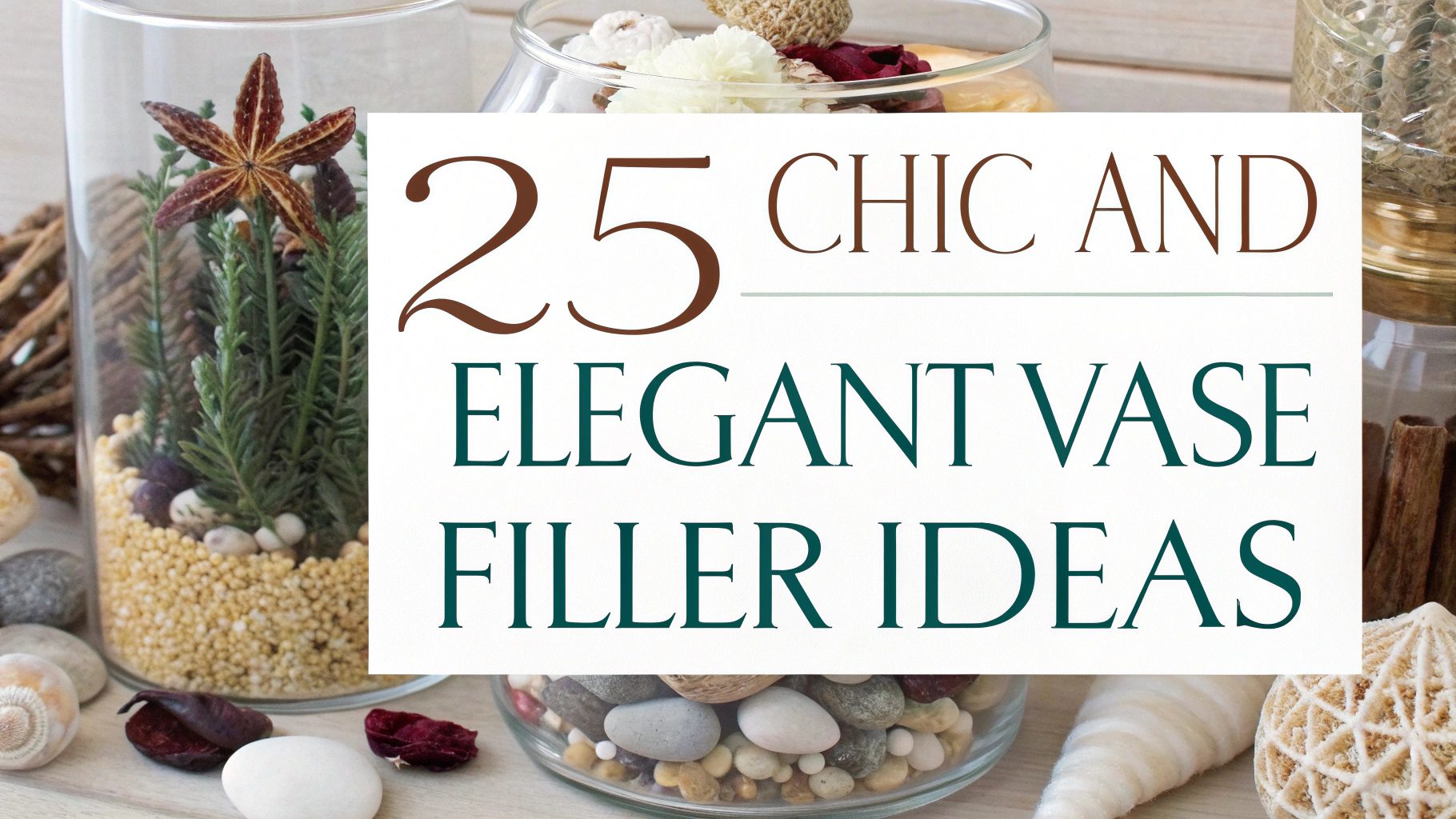 25 Chic And Elegant Vase Filler Ideas