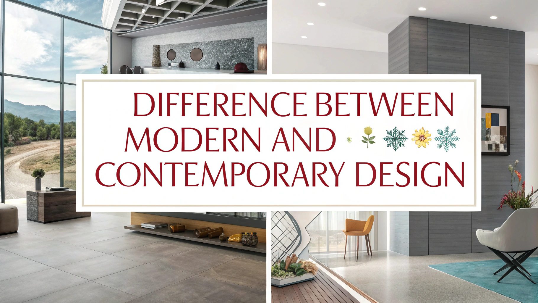 Difference Between Modern And Contemporary design