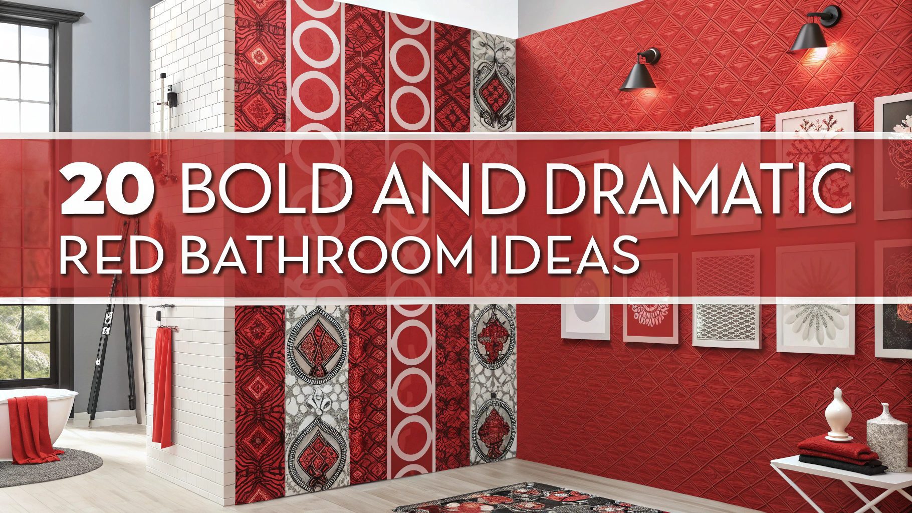 20 Bold And Dramatic Red Bathroom Ideas