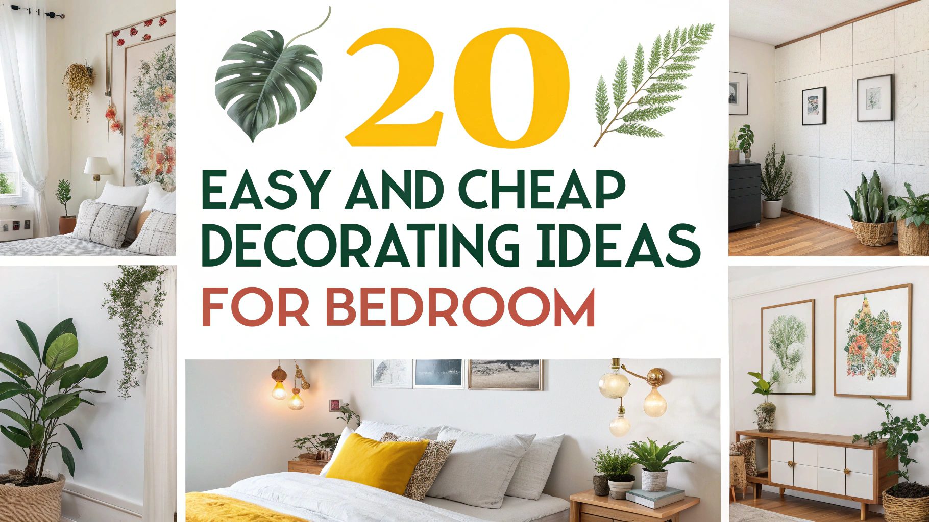 20 Easy and Cheap Decorating Ideas For Bedroom