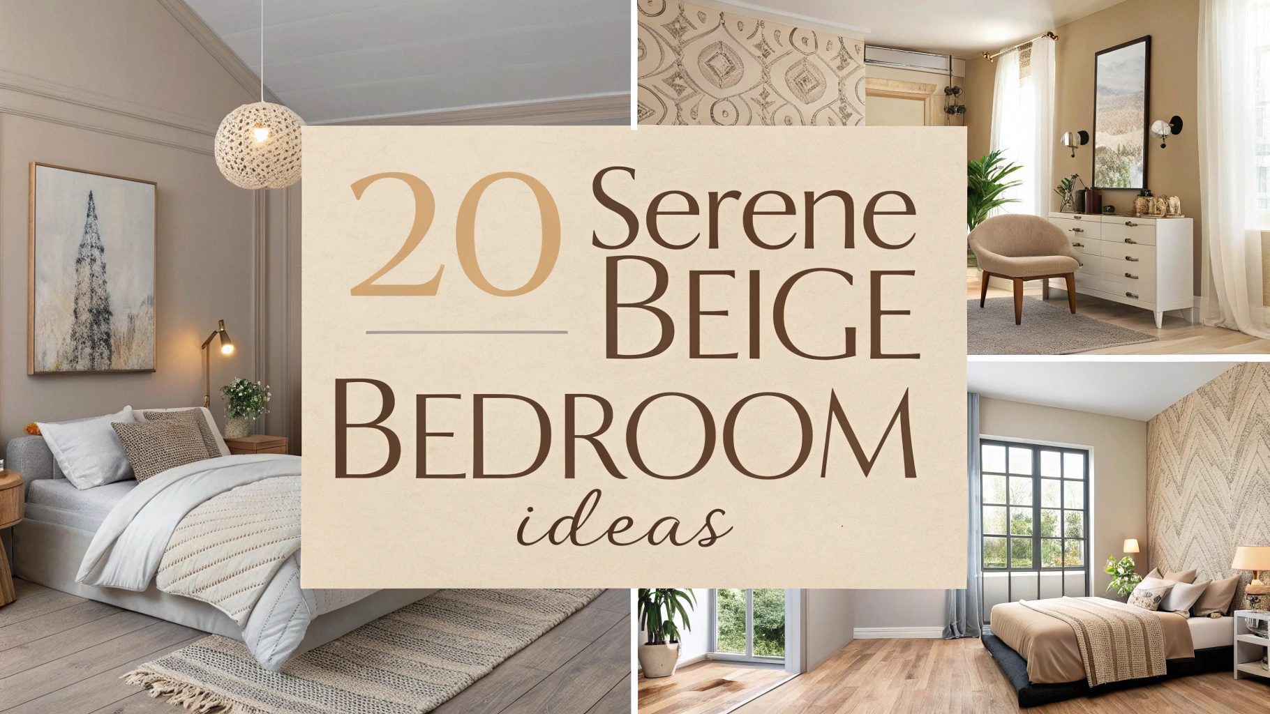 Serene Beige Bedroom Ideas
