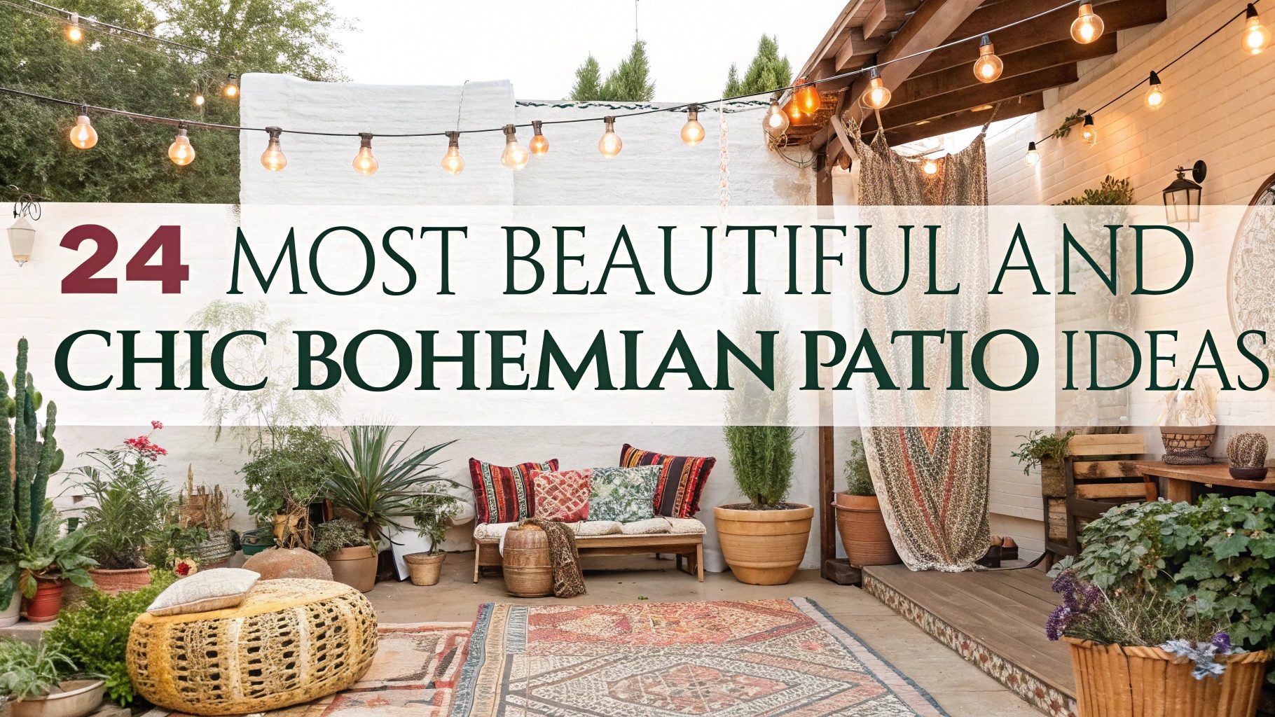 24 Most Beautiful and Chic Bohemian Patio Ideas