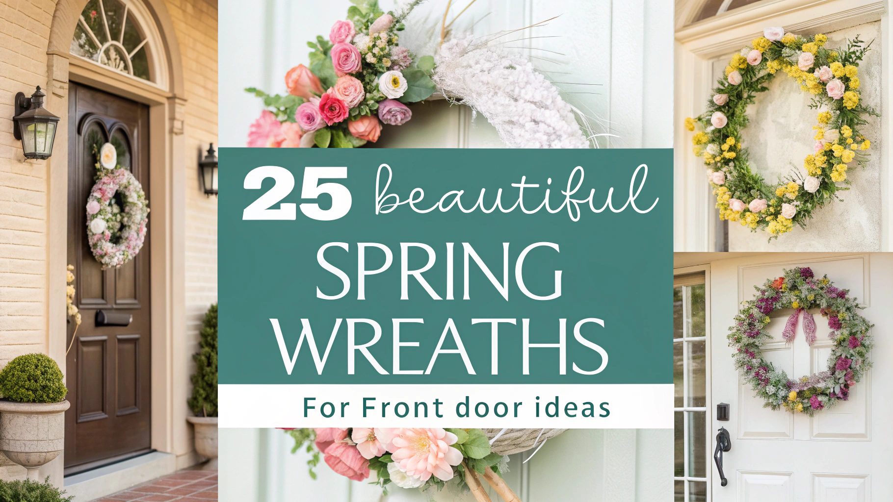 25 Beautiful Spring Wreaths for Front Door Ideas