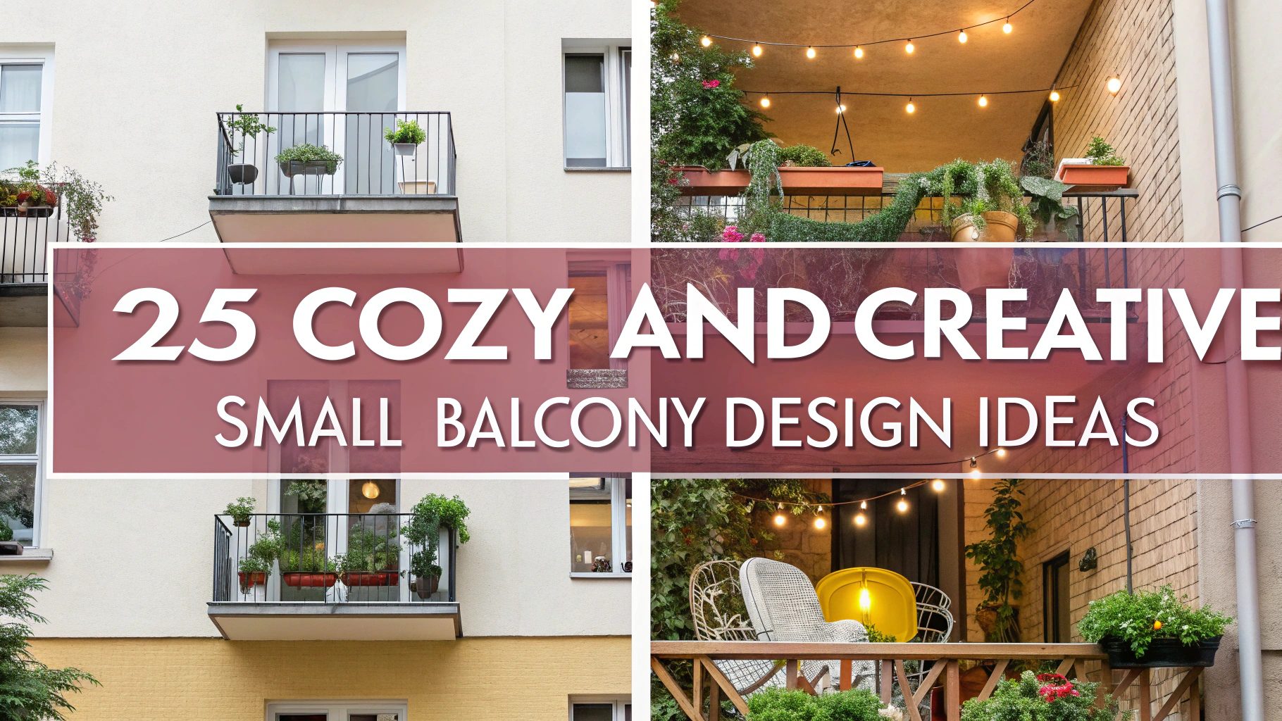 25 Cozy And Creative Small Balcony Design Ideas