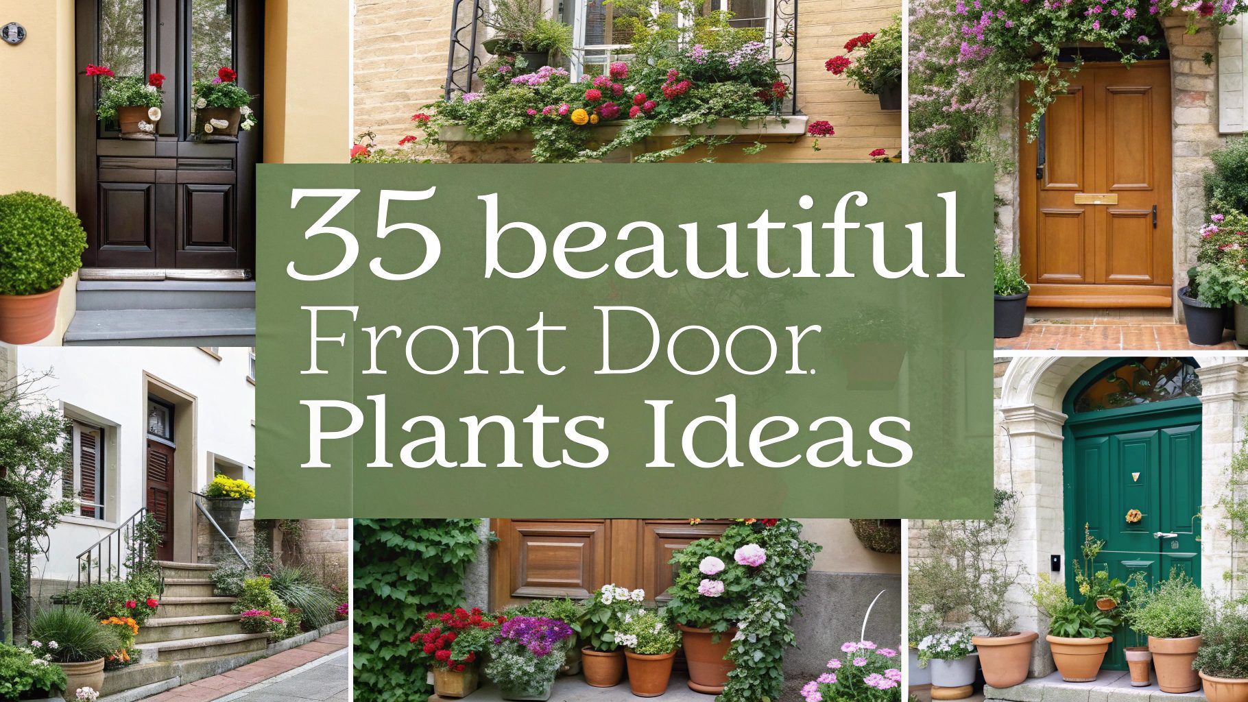 35 Beautiful Front Door Plants