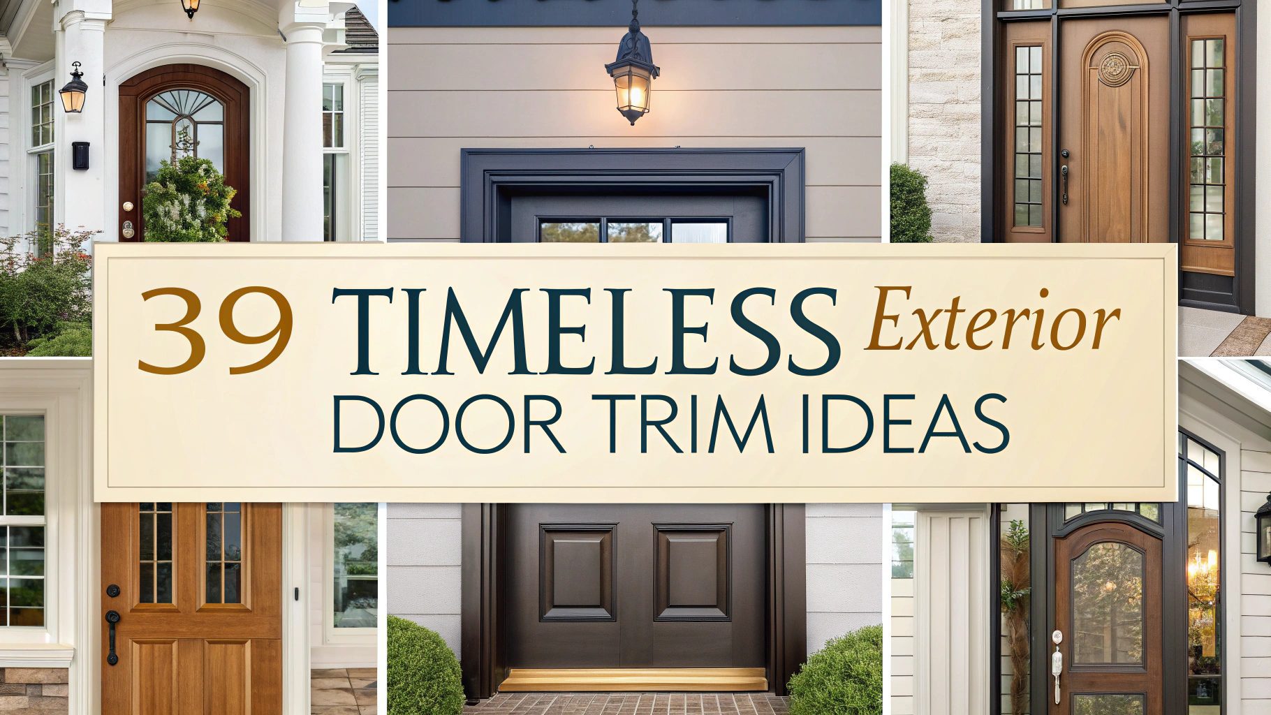 39 Timeless Exterior Door Trim Ideas