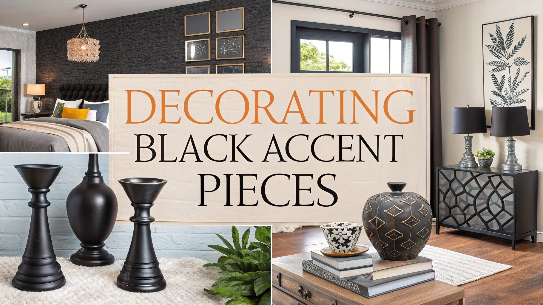 Decorating Black Accent Pieces into Any Room
