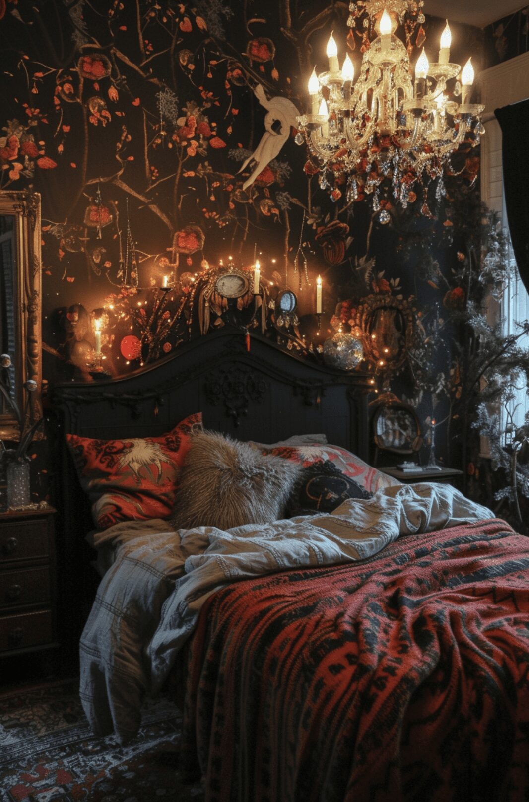 20 Jaw-Dropping 90s Whimsy Goth Bedroom Ideas 2025 10 Orchard of Dreams
