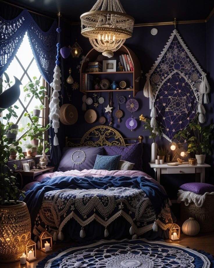 20 Jaw-Dropping 90s Whimsy Goth Bedroom Ideas 2025 1 Enchanted Midnight Realm