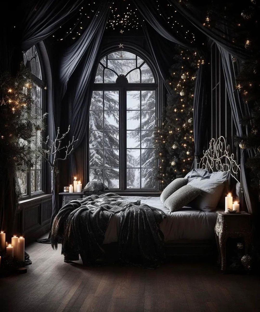 20 Jaw-Dropping 90s Whimsy Goth Bedroom Ideas 2025 2 Whimsigothic Decor Ideas Winter Fantasy