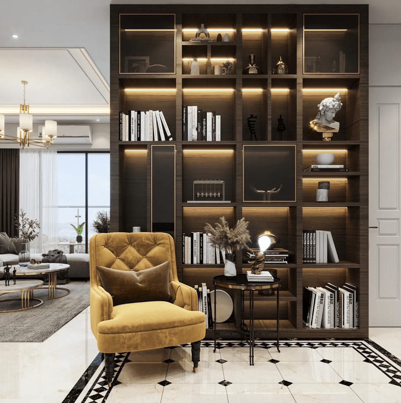 Stunning Bookshelf Decor Ideas That Wow in 2025 18 Luxurious Illumination in Shelving Design