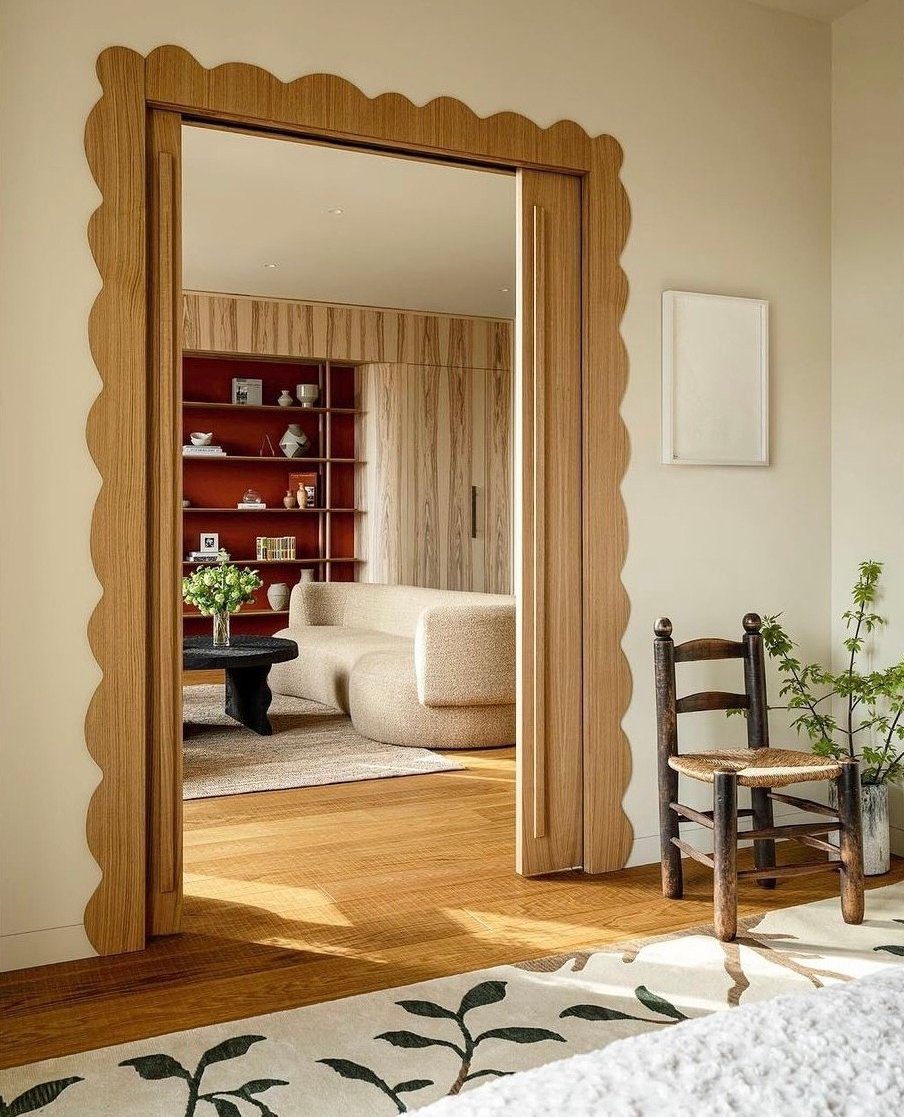 Scalloped Charm - Interior Door Trim Ideas