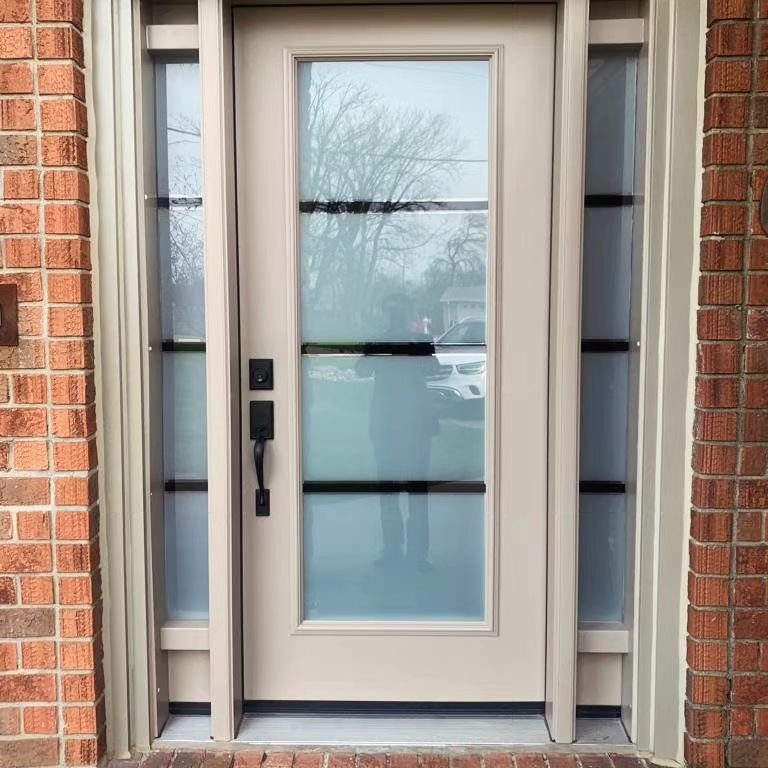 Contemporary Frosted Glass Elegance