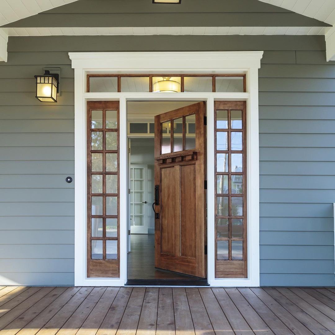 Rustic Welcome Window Trim Around