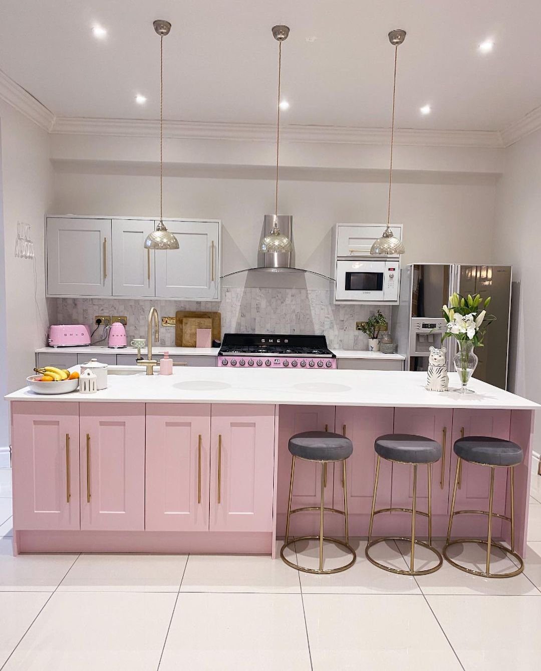 Stunning Pink Kitchens That Will Blow Your Mind in 2025 12 Contemporary Country with a Pink Twist