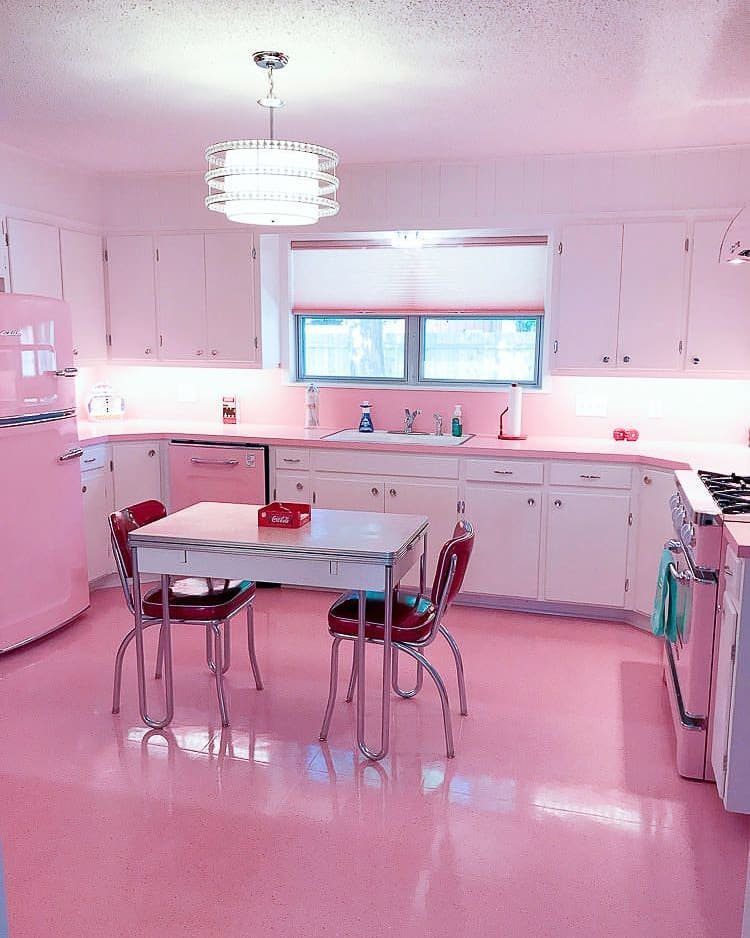 Stunning Pink Kitchens That Will Blow Your Mind in 2025 35 Retro Pink Paradise