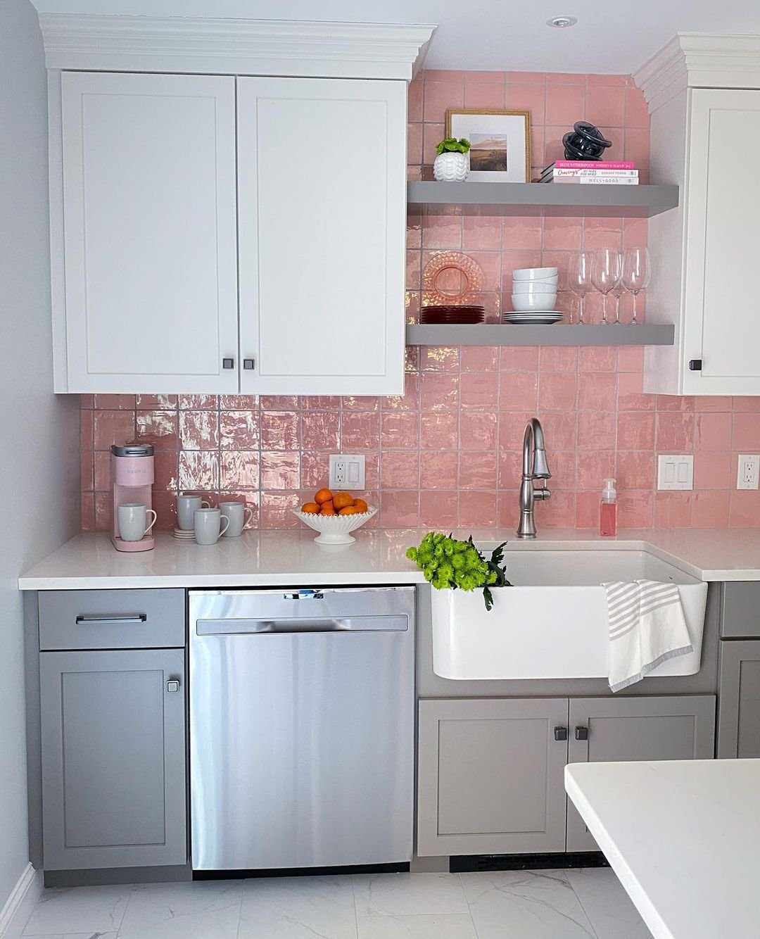 Stunning Pink Kitchens That Will Blow Your Mind in 2025 39 Chic Elegance with Rose-Tinted Tiles