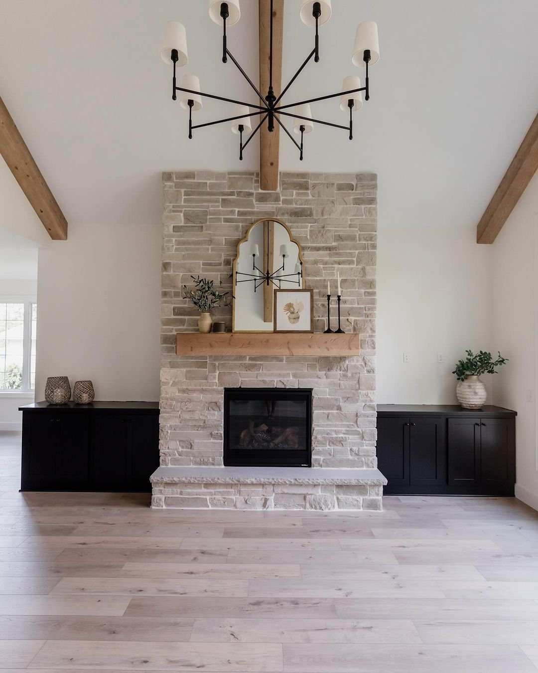 Sleek Symmetry Beside the Hearth Electric Fireplace Insert