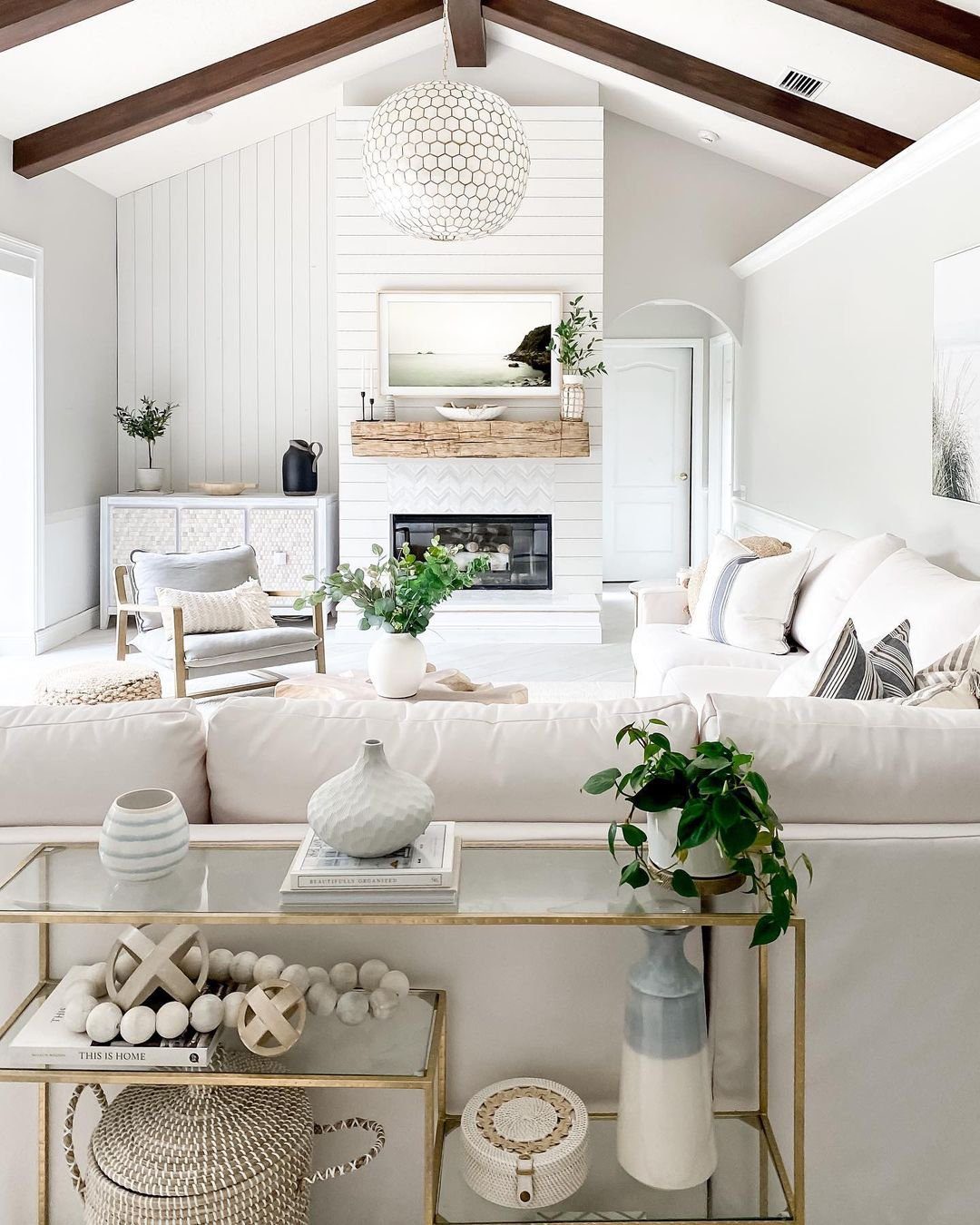 Coastal Haven with Shiplap and Beams