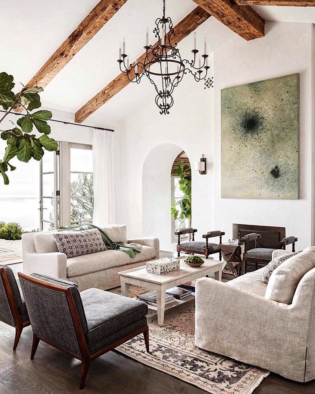 Mediterranean Allure with Exposed Beams
