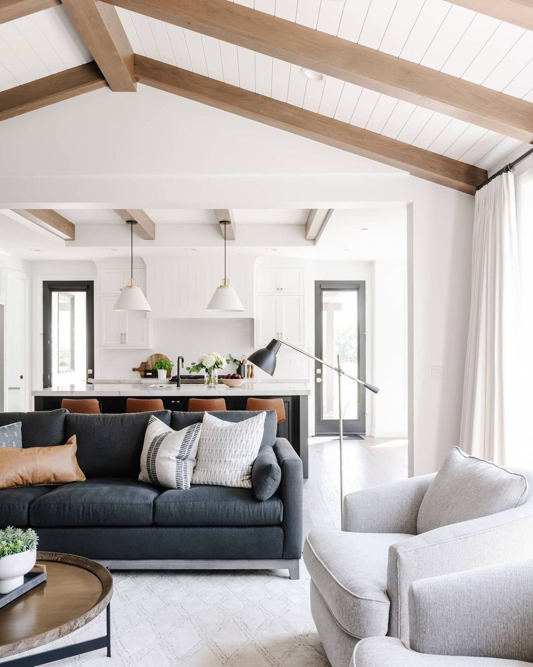 Sleek Sophistication with Angled Beams