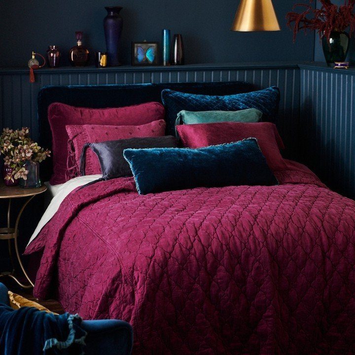 Burgundy Boudoir: Velvet Dreams in Dark Red