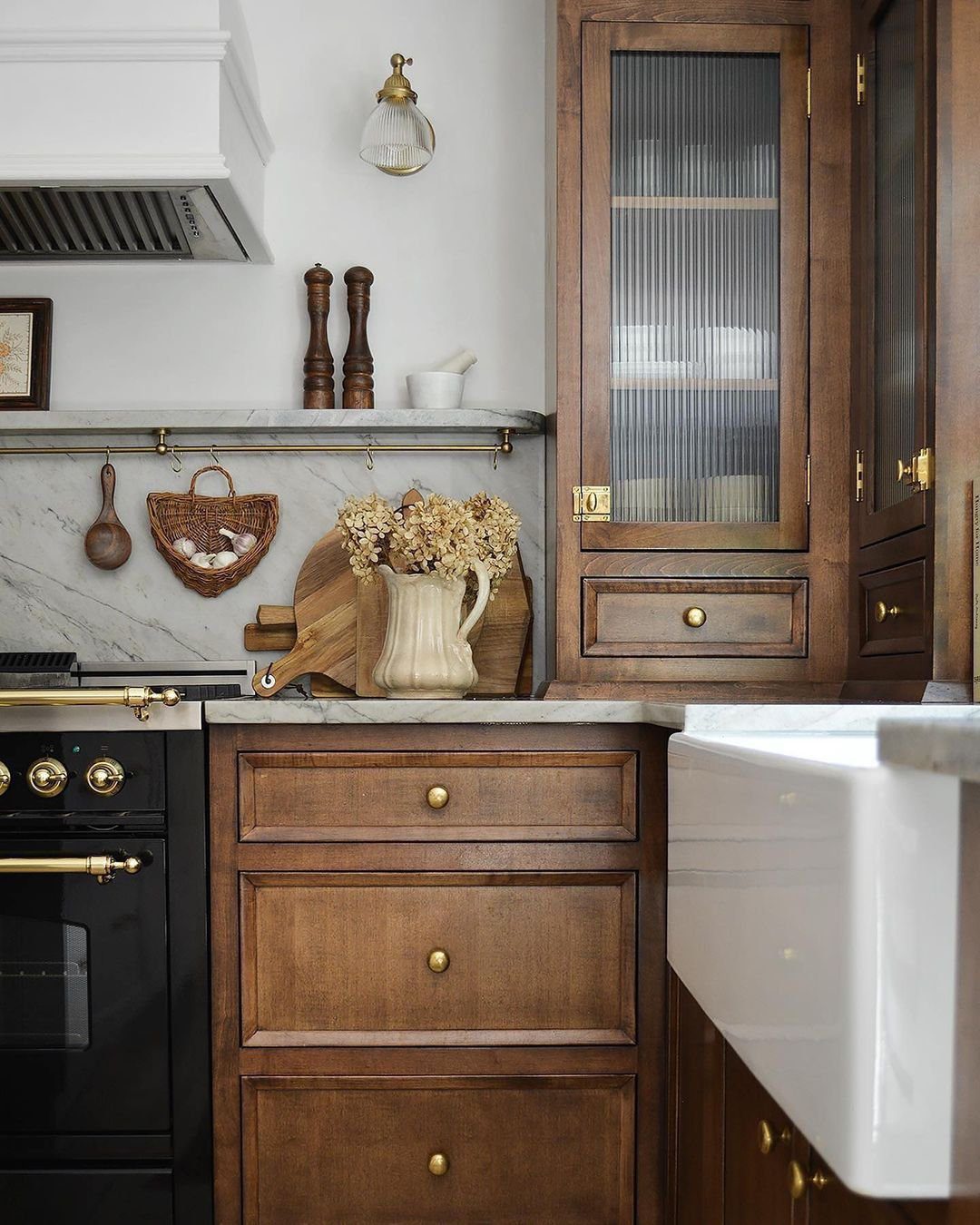 Stunning Partial Overlay Cabinet Ideas for 2025 1 Classic Wooden Elegance