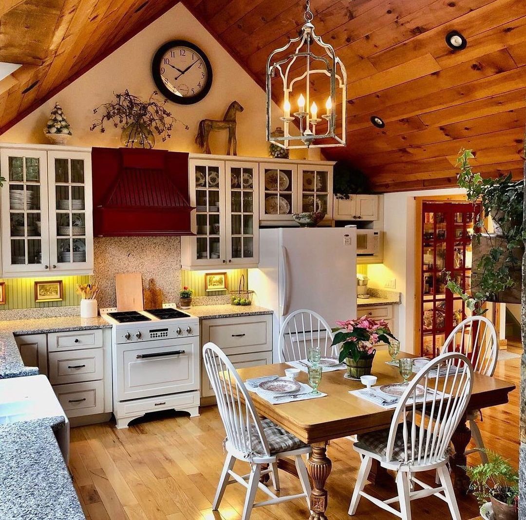 30 Jaw-Dropping Cathedral Ceiling Designs for 2025 16 Cozy Kitchen with Rustic Cathedral Ceiling