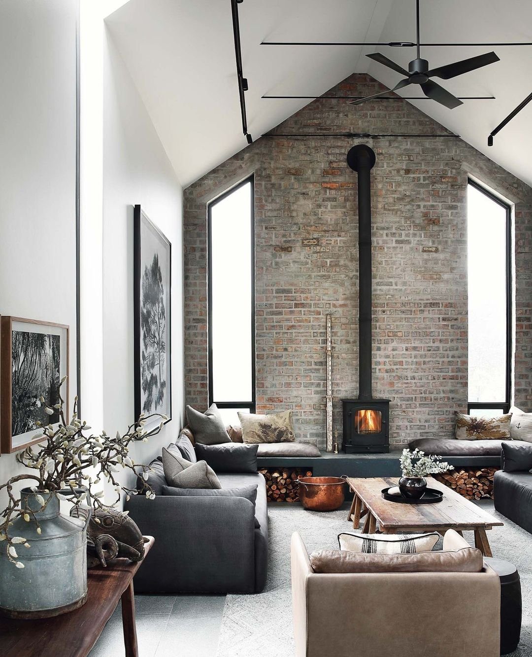 30 Jaw-Dropping Cathedral Ceiling Designs for 2025 19 Industrial Loft with Cathedral Ceiling