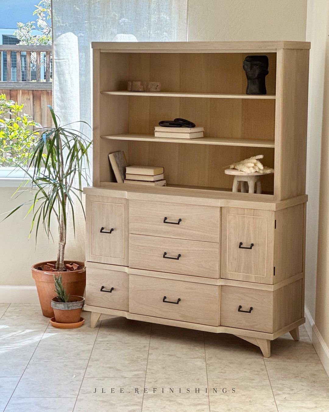 31 Jaw-Dropping China Cabinet Transformations for 2025 1 Minimalist Book and Storage Nook China Hutch
