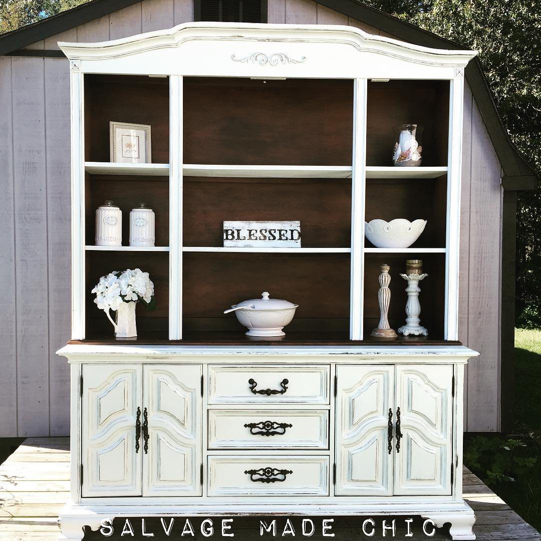 31 Jaw-Dropping China Cabinet Transformations for 2025 21 Farmhouse Flair Open Hutch