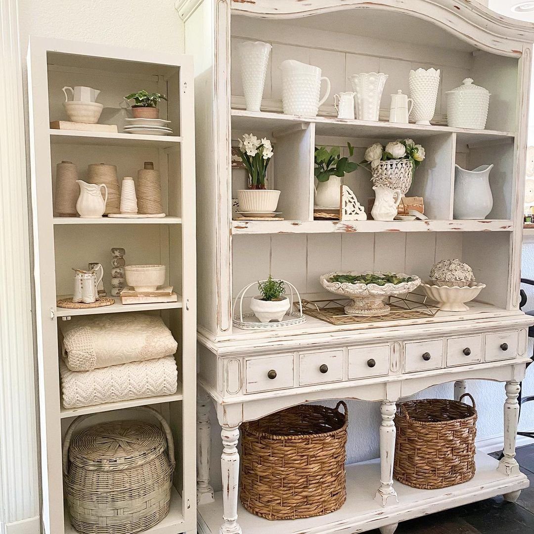 31 Jaw-Dropping China Cabinet Transformations for 2025 24 Coastal Cottage Pantry