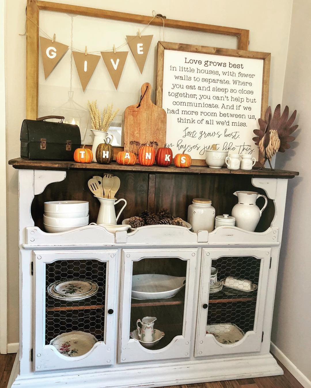 31 Jaw-Dropping China Cabinet Transformations for 2025 2 Heartfelt Homespun Gratitude Buffet