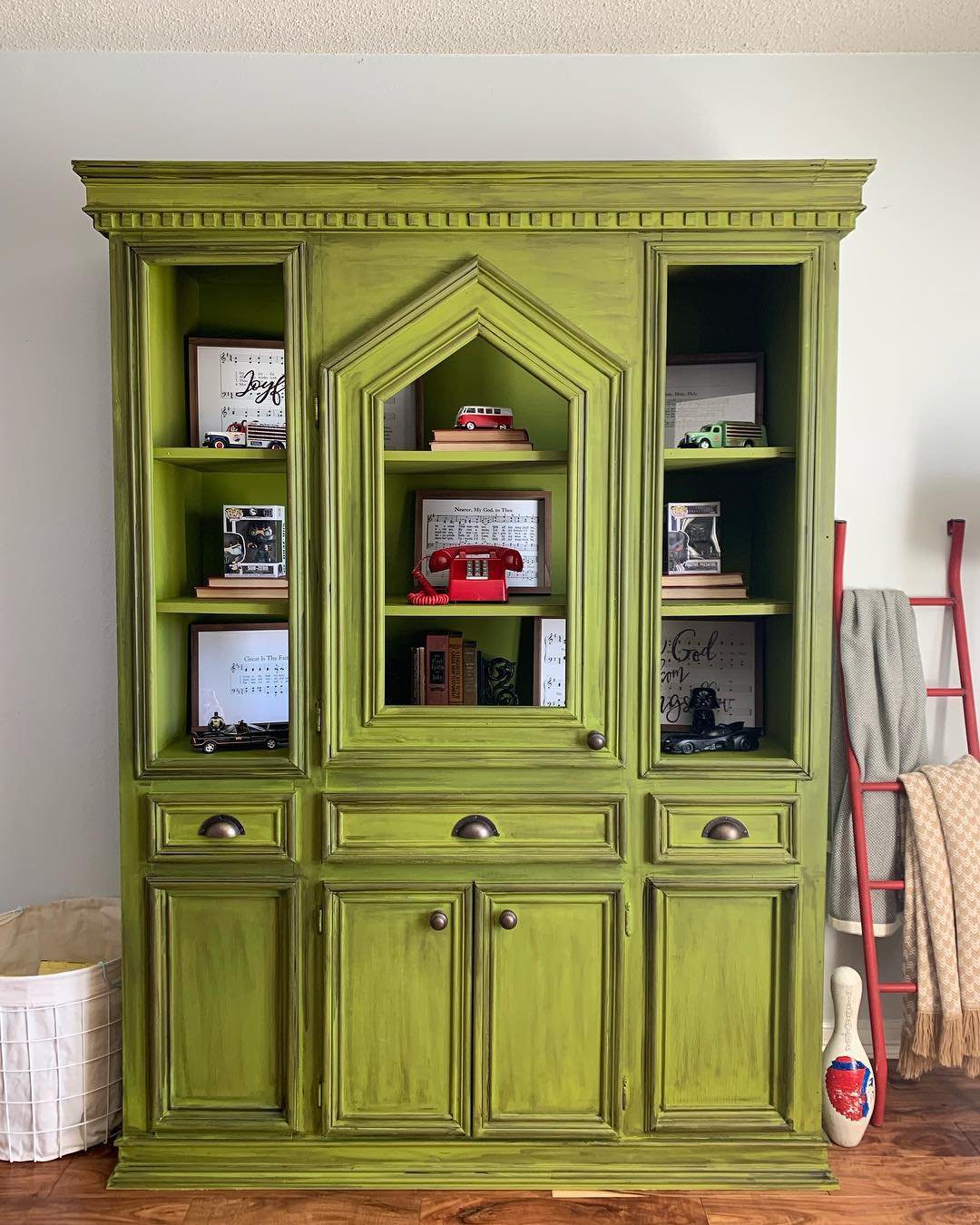 31 Jaw-Dropping China Cabinet Transformations for 2025 4 Whimsical Green Statement Piece
