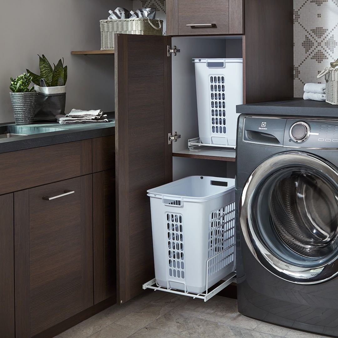 Stunning Laundry Baskets That Transform Spaces in 2025 8 Integrated Laundry Basket Cabinet