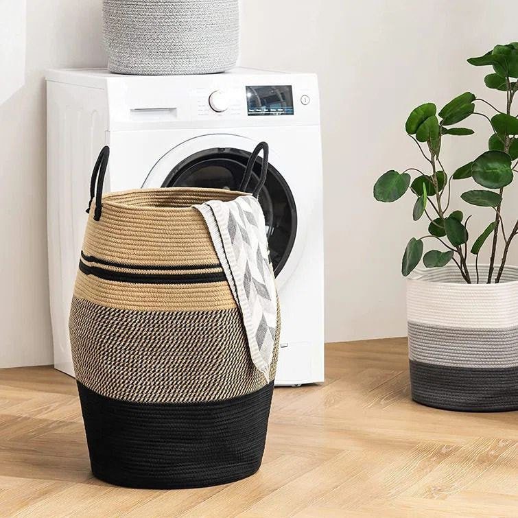 Stunning Laundry Baskets That Transform Spaces in 2025 5 Modern Monochrome Basket Elegance