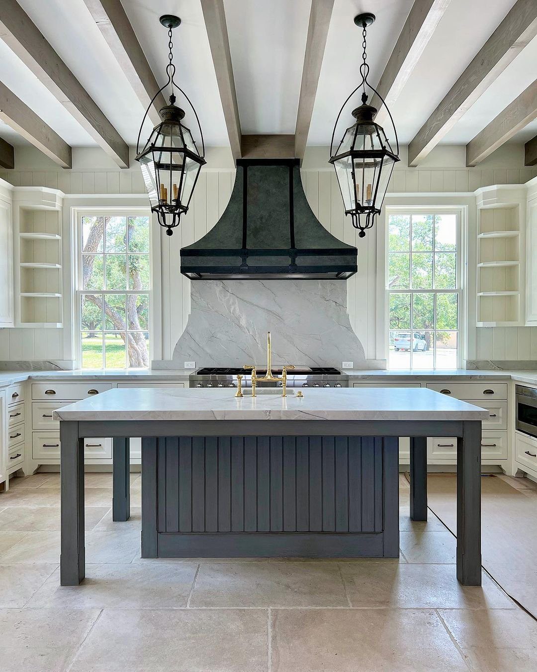 Bold Contrast with Industrial Elements