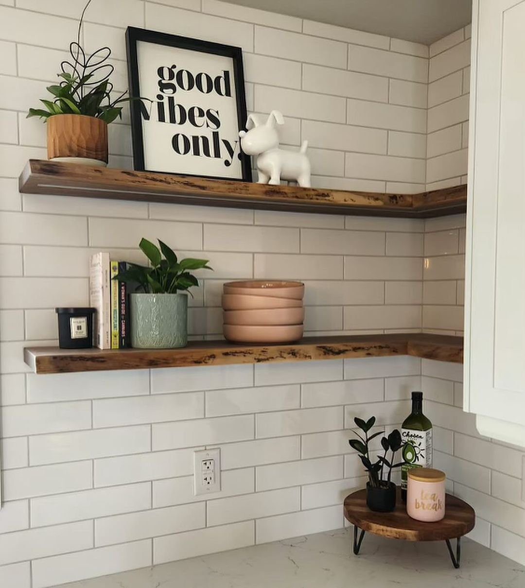 25 Stunning Floating Shelves That Wow in 2025 12 Chic Simplicity with Natural Wood Shelves