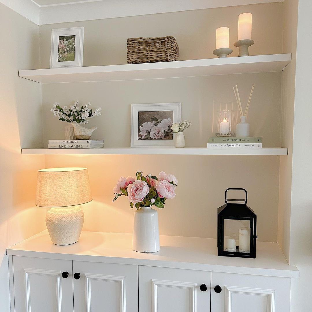 25 Stunning Floating Shelves That Wow in 2025 15 Elegant Display in Soft Tones