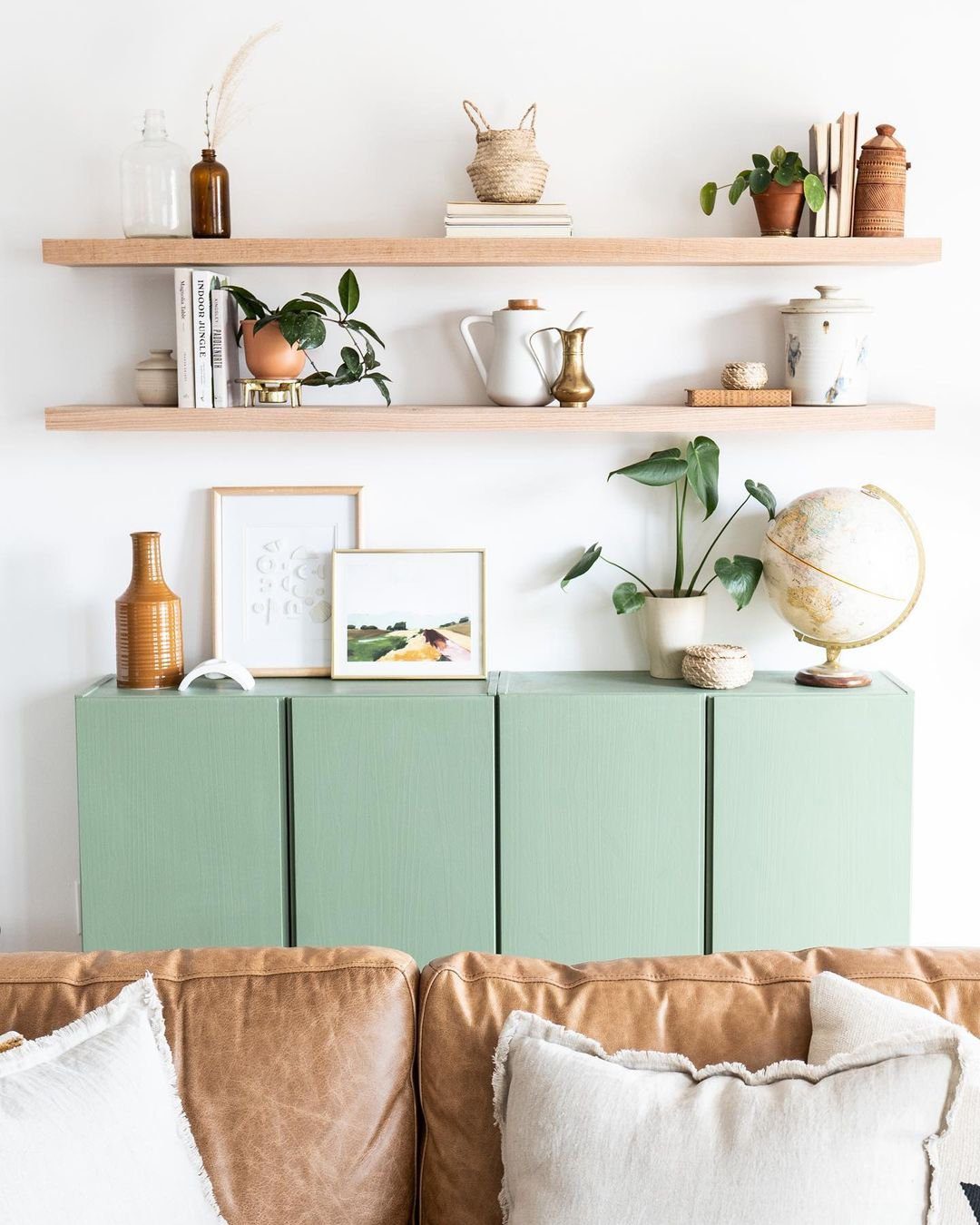 25 Stunning Floating Shelves That Wow in 2025 25 Minimalist and Airy Living Room Shelves