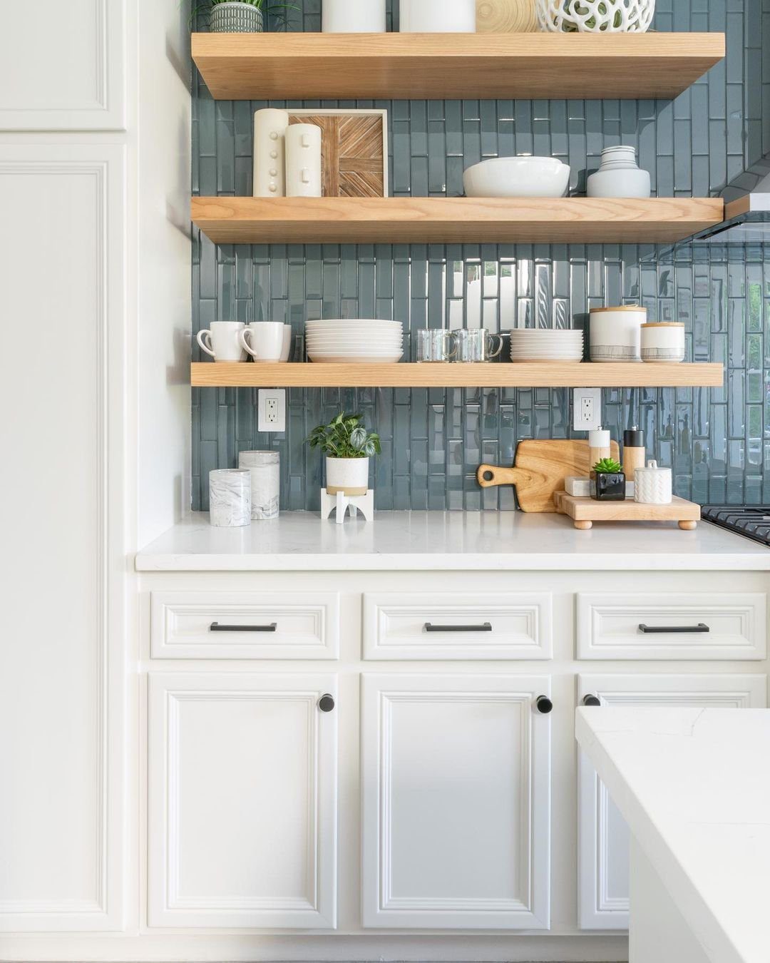 25 Stunning Floating Shelves That Wow in 2025 3 Streamlined Kitchen Storage with Floating Shelves