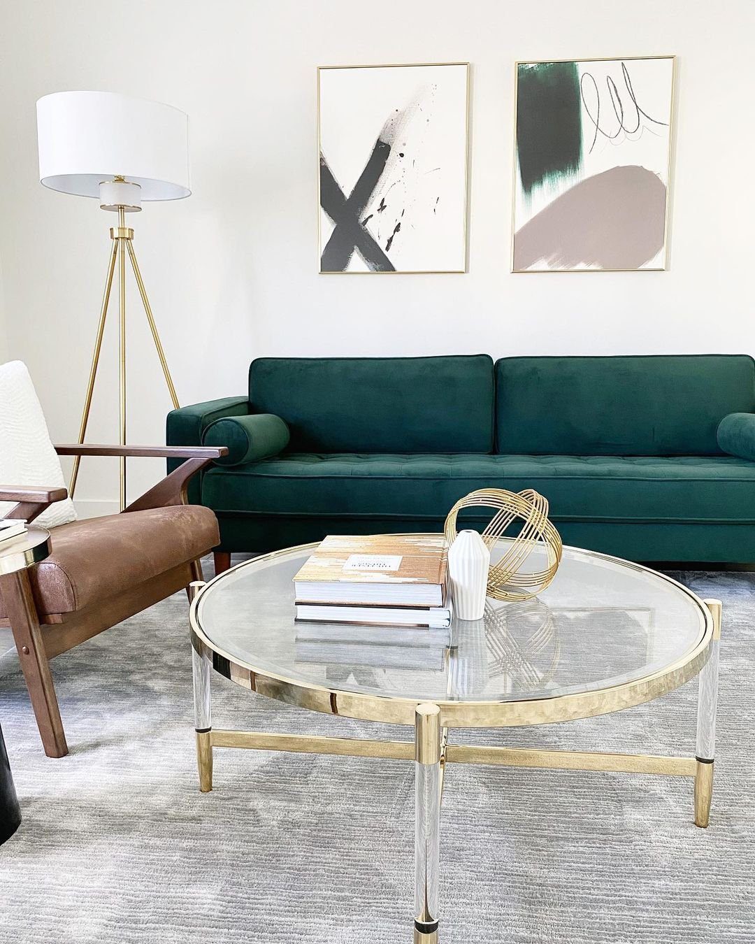 Highlight Modern Art with Metallic Accents