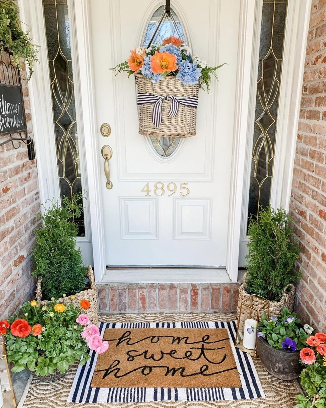25 Stunning Door Baskets That'll Make Jaws Drop in 2025 22 Colorful Spring Floral Door Basket